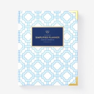 NWT Emily Ley Blue Trellis 2021 Weekly Planner